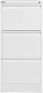 RIGID Vertical Document Cabinet with 3 Drawers | High Capacity Metal Storage for Legal Size Files | Smooth Sliding Channels, Office Organizer, Pre Assembled, White (62D x 46.5W x 102.5H CM) - Image 4