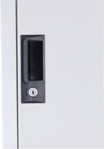 RIGID 6 Door Steel Storage Locker with Shelves | Metal Cabinet for Home, School & Office | Secure Key Lock System, Plastic Handles, Multi-Compartment Organizer, Grey (45D x 38W x 180H cm) Assembled - Image 5
