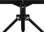 HealSmart 3-Tier Heavy Duty Foldable Metal Rack Storage Shelving Unit with Wheels Moving Easily Organizer Shelves Great for Garage Kitchen Holds up to 750 lbs Capacity, Black (HKSHLFFOLD28153403BV1) - Image 4