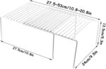 URbazaar Expandable Storage Rack, Set of 2 Kitchen Countertop Organizer Shelf, Cabinet Shelf Organizers Storage Rack Space Riser, Pantry Cupboard Shelf Home Organization and Storage - Image 2