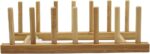 Ikea OSTBIT Plate Rack-holder Kitchen Cabinet and Pantry Organizer Rack, 6 Compartments,Pot Lid Holder or bookshelf 11 -inches bamboo - Image 4