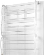 IN.HOUSE Over The Door Shoe Rack,foldable Space Saver Shoe Storage Shelf Non-slip Metal Wall Hanging Shoe Organizer For Boots Sneaker High Heels-white 55x19x180cm(22x7x71inch) - Image 6
