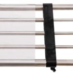 Hershii Expandable Closet Tension Shelf Rod Adjustable Metal Clothes Storage Rack Cabinet Organizer Hanger DIY Divider Separator Shelves for Wardrobe Cupboard Kitchen Bathroom, Black