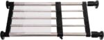 Hershii Expandable Closet Tension Shelf Rod Adjustable Metal Clothes Storage Rack Cabinet Organizer Hanger DIY Divider Separator Shelves for Wardrobe Cupboard Kitchen Bathroom, Black