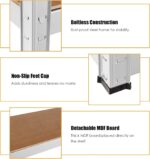 Beauenty Storage Shelves,Metal Shelves,Storage Rack 180cm, 5 Layers (80 KG Loading Capacity Per Shelf) Metal Storage Rack Height Adjustable Storage Shelves (White, A) - Image 5