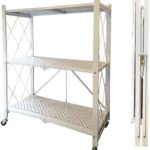 N/P Foldable Storage Shelves - White (3-Tier)