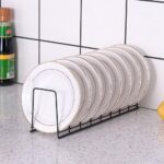 Stainless Steel Dish Rack Set – Rustproof Cabinet Organizer for Plates, Pots, Lids & Bakeware, Space-Saving Kitchen Storage with No Assembly (2PCs Bowl Rack+Dish Rack Black) - Image 3
