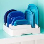 YouCopia StoraLid Adjustable Food Container Lid Organizer, Kitchen Cabinet Storage Rack for Lids, BPA-Free, Holds Round & Square Lids, Space-Saving, Medium Size- 50083 - Image 2
