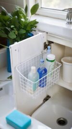 Cabinet Organizer, Shelf Basket & Door Hanging Storage Rack Holder, Kitchen, Bathroom & Office Multi-Use Space Saver Solution - Image 2