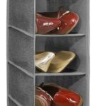 Hanging Shoe Organizer 10 Tier Hanging Shelves for Closet Organizers and Storage System，Foldable Design, for Wardrobe, Baby Clothes Organization and Storage（Gray）