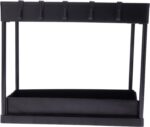 HOME DWELL Under Sink Organizer – 2-Tier Sliding Storage Rack with Drawer, Hooks & Cups – Multi-Purpose Bathroom & Kitchen Cabinet Organizer, Rust-Resistant & Tool-Free Assembly - Image 2