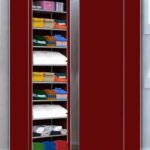 YouCopia Collapsible Wardrobe 9 Shelves Storage Clothes Storage Rack Quick Wardrobe/Cabinet/Multipurpose Storage Rack, Foldable, Collapsible Fabric Organizer (Maroon)