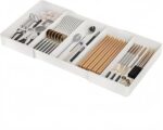 Utensil Organizer for Kitchen Drawers, Expandable Cooking Utensil Tray, Adjustable Cutlery Silverware Flatware Holder, Large Capacity Plastic Kitchen Spatula Tools and Gadgets Storage Divider, White - Image 7