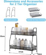 Exrp Countertop organizer for bathroom counter, the organizer for bedroom, spice rack organizer for kitchen counter shelf - Image 2