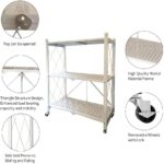N/P Foldable Storage Shelves - White (3-Tier) - Image 5
