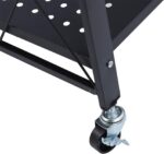 Metal Storage Shelves, Foldable Storage Rack with Wheels Heavy Duty Carbon Steel for Garage Kitchen Home Office (5 Tier) - Image 8
