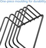 Cutting Board Organizer, Metal Rack Holder for Chopping Boards, 5 Slots Dish and Plate Holder Stand for Kitchen Cabinet Storage, Cookie Pans, Baking Sheet, Countertop Bakeware Organizers, (2 Pack) - Image 3