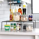 U HOOME Cabinet Storage Shelf Rack, Expandable Stackable Kitchen Cupboard Organiser for Tableware Seasoning Cupboard, Plate, Dish, Counter & Pantry Organizer - Image 2