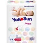 Baby Diapers Size 4 / L (9–13 kg), 54 pcs, Soft & Hypoallergenic, Everyday Protection with Japanese Technology