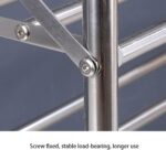 5-Tier Portable Shoe Rack Freestanding Stainless Steel Shoe nizer Foldable Storage Shelf for Closet Shoe Storage Solution Space-Saving Design - Image 5
