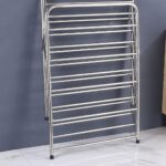 5-Tier Portable Shoe Rack Freestanding Stainless Steel Shoe nizer Foldable Storage Shelf for Closet Shoe Storage Solution Space-Saving Design - Image 7
