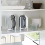 SKYLEAF 2PCS Large Dish Holder Dish Rack Bowl and Plates Organizer for Kitchen Cabinet Metal Dish Drying Stand After Wash Space Saving Plate Dish Storage for Cabinet Countertop Kitchen Organizer - Image 7