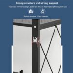 Foldable Storage Shelves Unit,Heavy Duty Kitchen Storage Rack Free Standing Storage Organiser Shelving Unit,5-Tier Folding Shelf Rack Organizer Cart with Rolling Wheels - Image 2