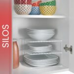 Metaltex Corner Rack Silos – 2-Tier Plate & Bowl Organizer – Space-Saving Corner Cabinet Insert – Sturdy Coated Wire, Made in Italy - Image 9