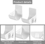 4pcs No-Drill Kitchen Storage Rack with Adhesive Hooks Space-Saving Garbage Trash Bag Holder Dispenser, Kitchen Organizer for Foil Wraps and Bags Wall-Mounted and Cabinet Door Storage Solution - Image 3