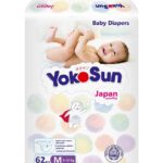 Baby Diapers Size 3 / M (5–10 kg), 62 pcs, Soft & Hypoallergenic, Everyday Protection with Japanese Technology