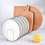 Stainless Steel Dish Rack Set – Rustproof Cabinet Organizer for Plates, Pots, Lids & Bakeware, Space-Saving Kitchen Storage with No Assembly (2PCs Bowl Rack+Dish Rack Black) - Image 7