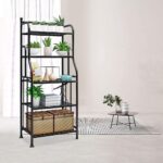 Storage Shelving Rack Unit Heavy Duty Organizer Kitchen Storage Rack Metal Plant Stand Shelf for Laundry Bathroom Kitchen Pantry Closet Indoor/Outdoor (5-Tier, Black) - Image 7