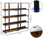 YATAI Storage Shelves, 8-Tier Foldable Bookshelf Organizer, Adjustable Storage Racks for Plant Vase, Multifunctional Storage Rack Shelves, Free Standing Shelves for Home, Kitchen, Office, Garage - Image 2