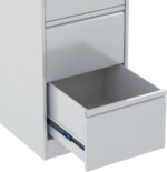 RIGID Vertical Filing Cabinet with 4 Drawers | Heavy-Duty Metal Document Storage for Legal Files | Smooth Sliding Drawers, Key Lock Protection, Office Organizer, Grey (62D x 46.5W x 132H cm) Assembled - Image 9