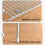 URbazaar Expandable Storage Rack, Set of 2 Kitchen Countertop Organizer Shelf, Cabinet Shelf Organizers Storage Rack Space Riser, Pantry Cupboard Shelf Home Organization and Storage - Image 3