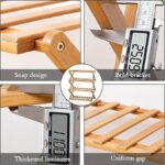 Foldable Wooden Shoe Rack, Multi-Layer Storage Shelf, 3 Tier Bamboo Rack 68.5 x 25 x 46 cm Holds 15 Pairs, Beige - Image 4