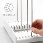 Youcopia Storemore Expandable Cookware Rack Adjustable Pan Organizer for Kitchen Cabinet Storage, Made from Durable Plastic and Steel, White - 50138 - Image 4