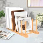 Bamboo Dish Drying Rack 3 Pack, Wooden Plate Organizer Holder for Dishes Bowls Cups Pot Lid Cutting Board, Kitchen Cabinet Storage Rack - Image 6