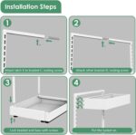 Angju Expandable Under Sink Organizers and Storage, 2 Tier Under Cabinet Organizer, Heights Adjustable Pull Out Rack for Kitchen Bathroom Laundry - Image 7