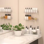 NIUBEE Wall Mounted Spice Rack Organizer,3 Pack Clear Acrylic Spice Shelf Storage Holder,Hanging Seasoning Rack Organizer for Wall Kitchen Pantry Cabinet Door - Image 7