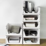 OYDAS Drawer shelf storage container,Drawer organizer,stackable plastic storage basket,foldable closet organizer storage bins for wardrobe cupboard office kitchen bathroom,4pcs - Image 4