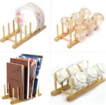 Ikea OSTBIT Plate Rack-holder Kitchen Cabinet and Pantry Organizer Rack, 6 Compartments,Pot Lid Holder or bookshelf 11 -inches bamboo - Image 5