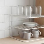 Metaltex Corner Rack Silos – 2-Tier Plate & Bowl Organizer – Space-Saving Corner Cabinet Insert – Sturdy Coated Wire, Made in Italy - Image 7