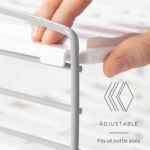 YouCopia UpSpace Water Bottle and Travel Mug Cabinet Organizer, 3-Shelf Wide Adjustable Storage Rack for Kitchen Cabinets, Holds Mugs, Tumblers and More - Image 4