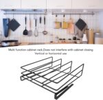 Hanging Chopping Board Rack, Cabinet Board Organizer Holder Rack, Under Shelf Chopping Board Holder, Under Cabinet Storage Shelf Chopping Board Holder Organizer for Kitchen Pot Lid - Image 6