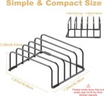 Fikoksol Cutting Board Organizer, [2-Pack] Cutting Board Holder Rack Baking Cookie Pan Sheets Cooling Small Racks Storage Stand for Kitchen Cabinet Countertop Bakeware Organizer 7.08 x 5.51 x 3.15 in - Image 3