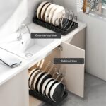 Qixa Expandable Kitchen Dish Rack – Adjustable Cookware Organizer with Retractable Base & Dividers for Pans, Lids, Plates, Cutting Boards, Bakeware, Durable, Easy Assembly for Cabinet or Countertop - Image 7
