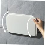2 Pack Foldable Wall Shelf - No Drill, Adhesive Storage for Bathroom, Bedroom | Holds Phone, Books, Decor | Fits Tile, Painted, Wood & Cement Walls - Image 3