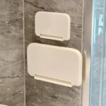 Joyzzz Adhesive Floating Shelves, 2 PCS Foldable No-Drill Wall Shelves, Space-Saving Renter-Friendly Storage for Bathroom, Bedroom, Kitchen, RV, Ideal for Phones, Watches, Personal Items - Image 2