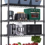 MZG 5-Tier Shelving Storage Shelf Organizer Wire Rack Black